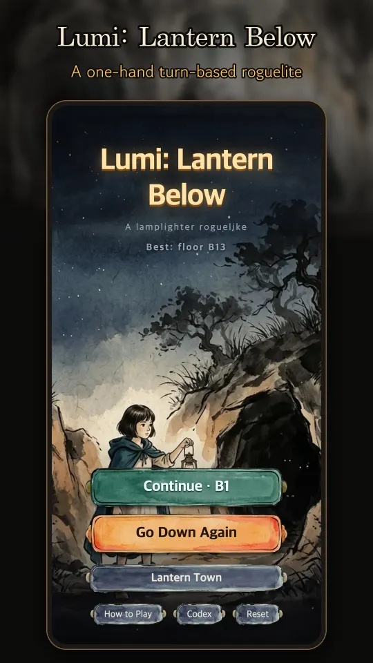 Lumi: Lantern Below title screen