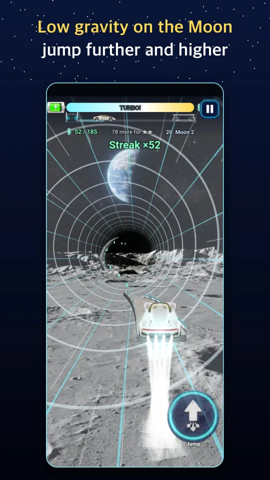 The low-gravity Moon stage
